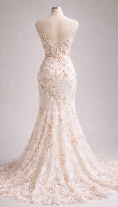 ÉLORIA Twilight Bloom Maxi Gown (Bridal & Evening Statement Couture)